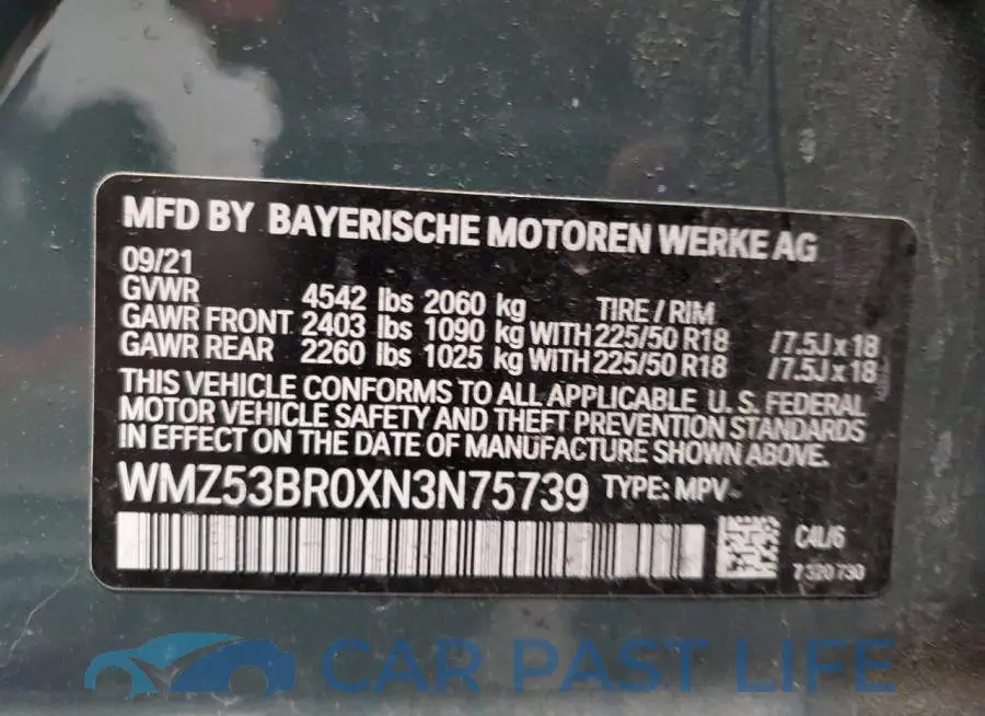 WMZ53BR0XN3N75739# 13