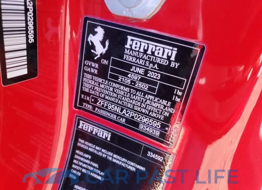 ZFF95NLA2P0296595# 12