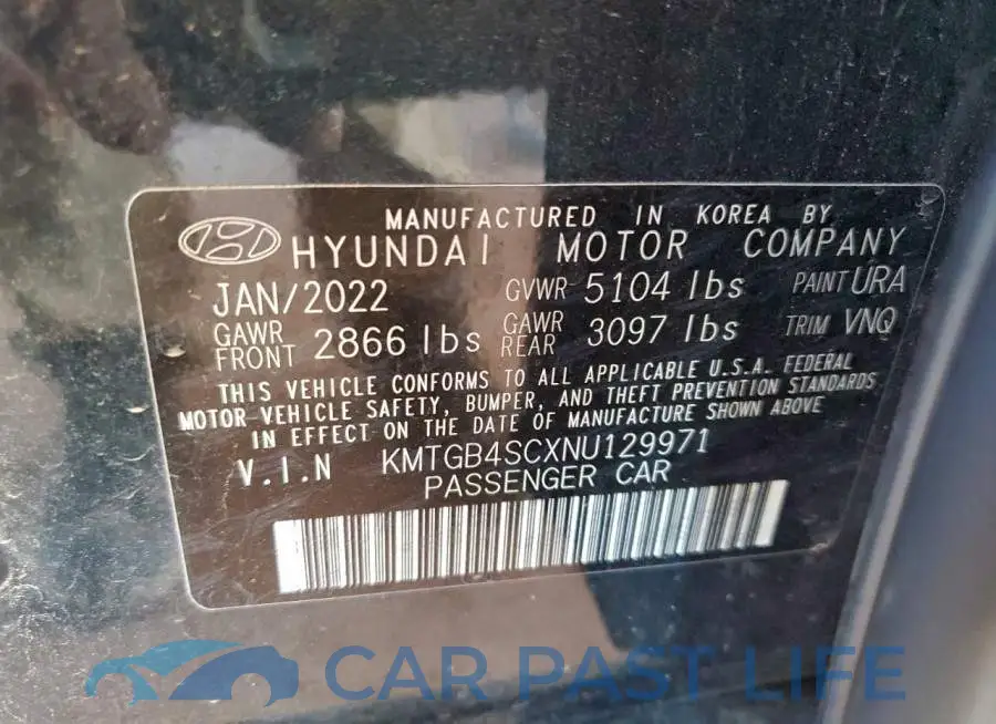 KMTGB4SCXNU129971# 12