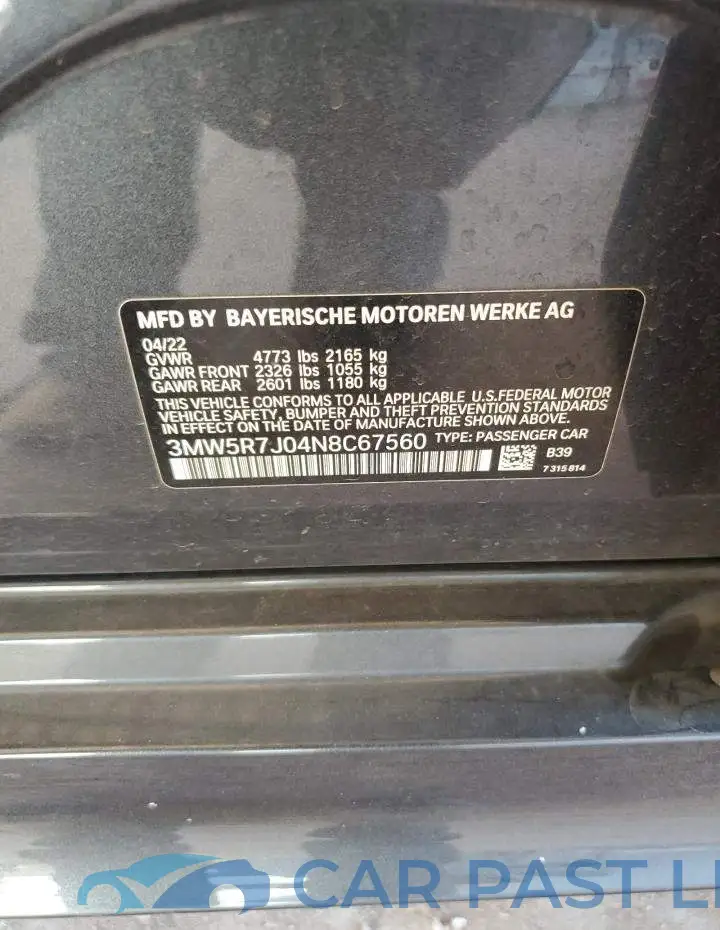 3MW5R7J04N8C67560# 12