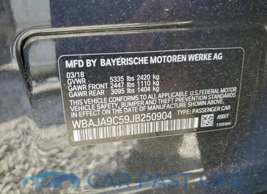 WBAJA9C59JB250904# 12