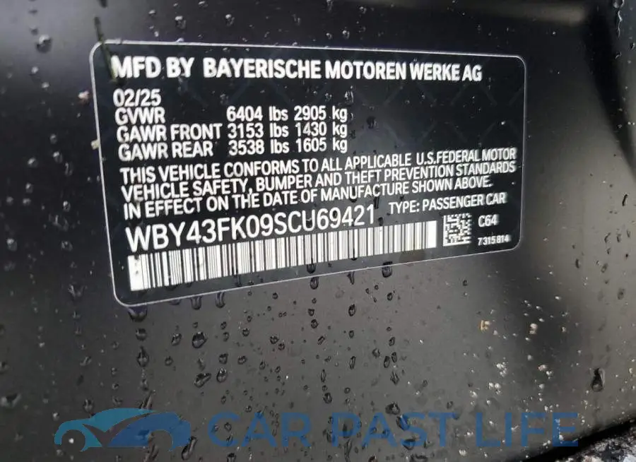 WBY43FK09SCU69421# 12