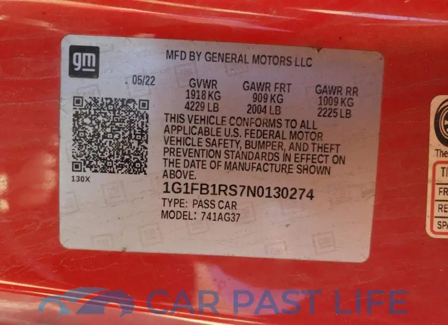 1G1FB1RS7N0130274# 12