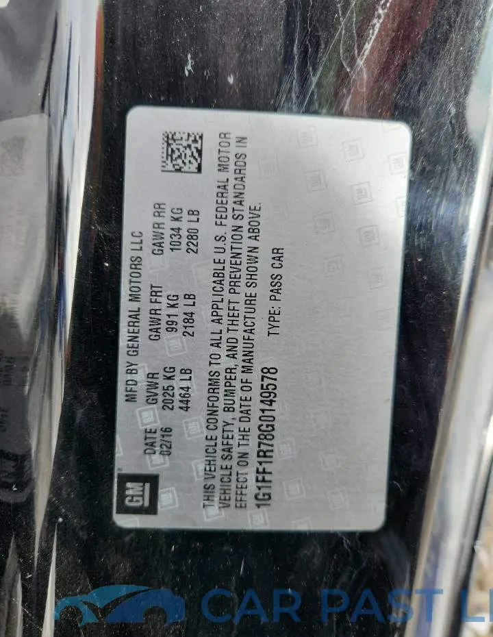 1G1FF1R78G0149578# 12