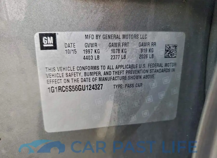 1G1RC6S56GU124327# 12