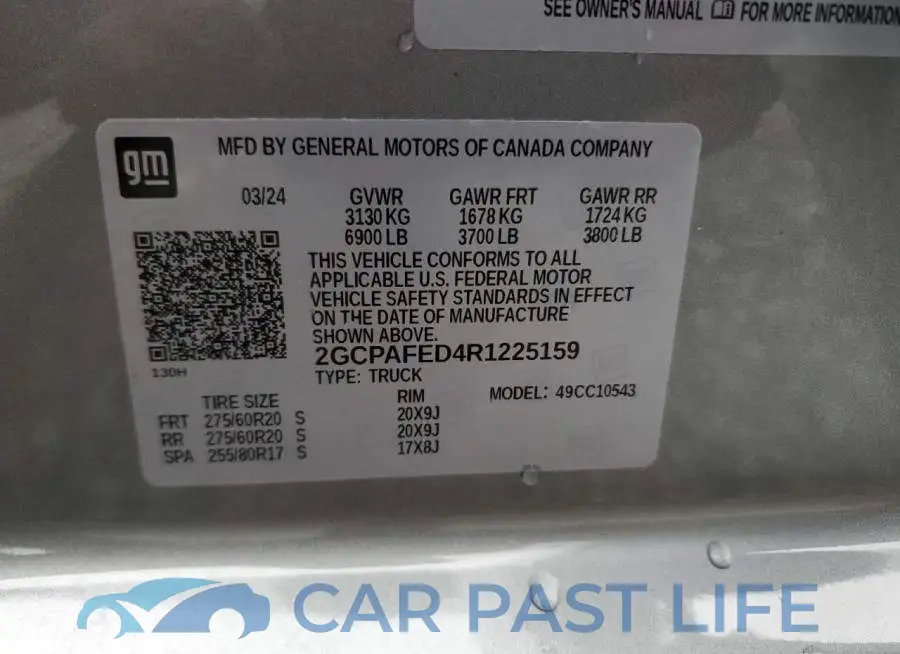 2GCPAFED4R1225159# 12