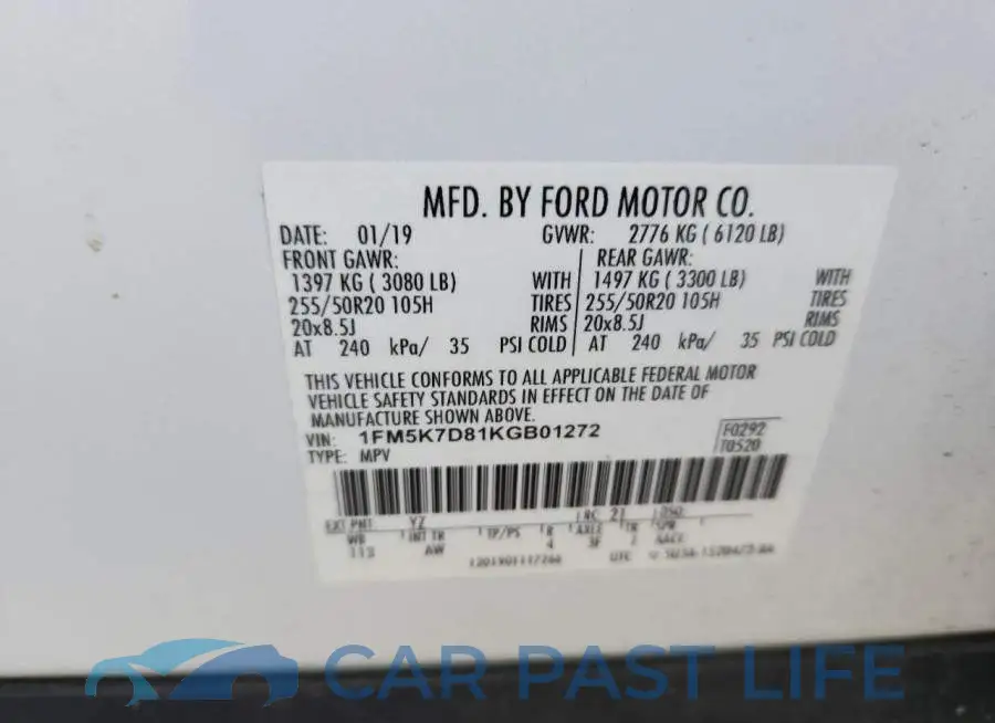 1FM5K7D81KGB01272# 13