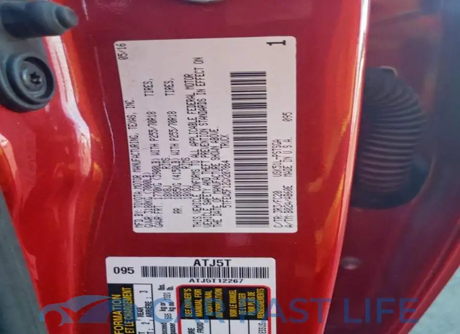 5TFEW5F12GX207864# 12