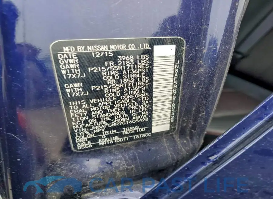 JN8AF5MR7GT605428# 13