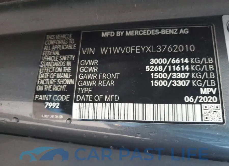 W1WV0FEYXL3762010# 13