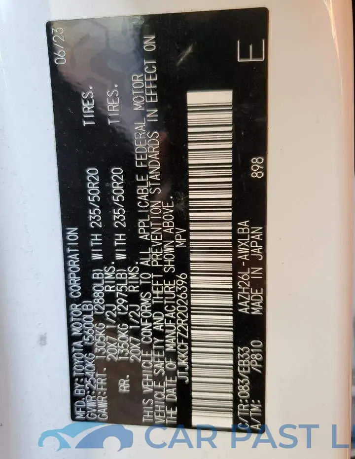 JTJKKCFZ2R2026396# 12