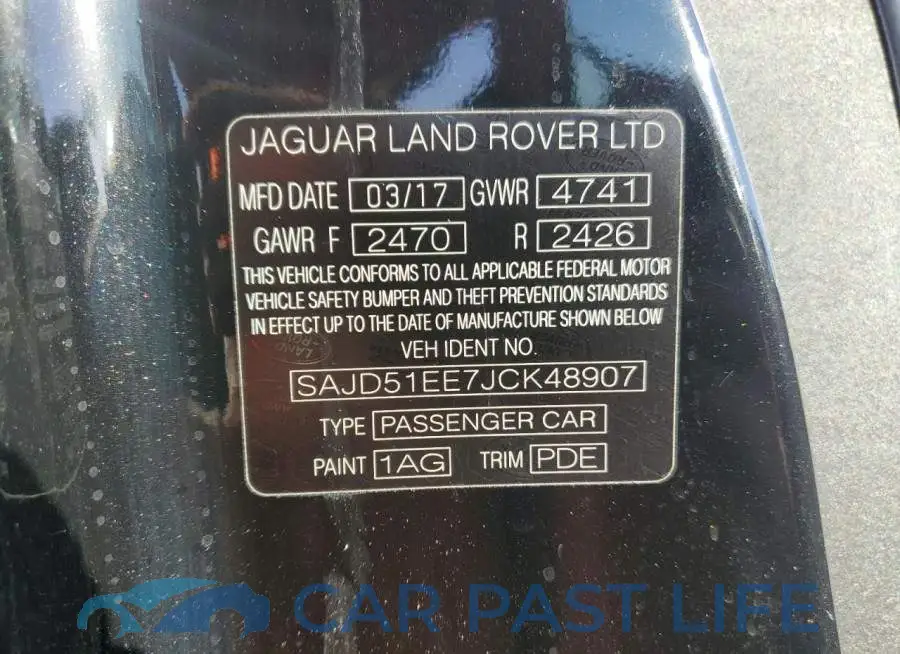 SAJD51EE7JCK48907# 13