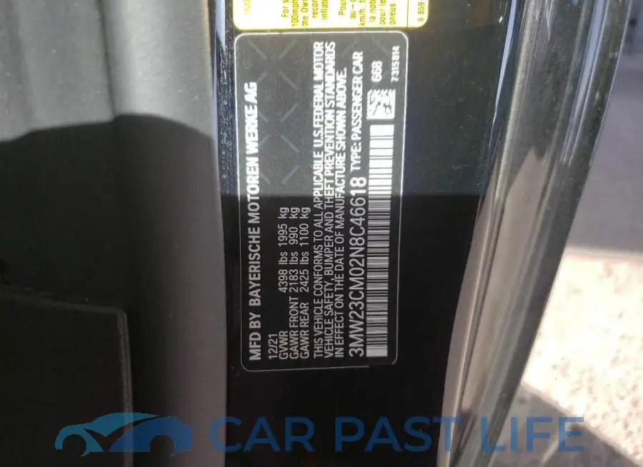 3MW23CM02N8C46618# 12