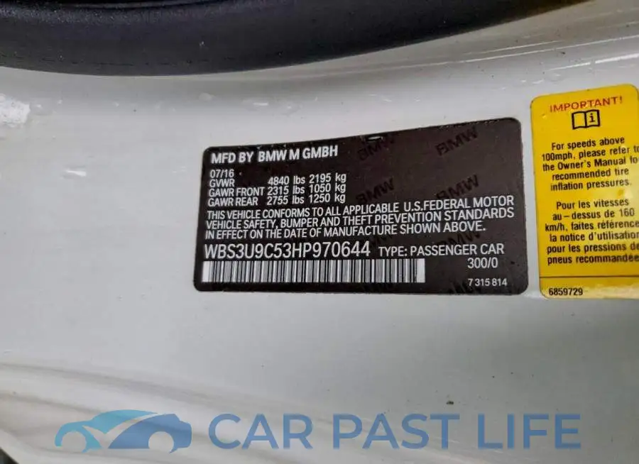 WBS3U9C53HP970644# 12