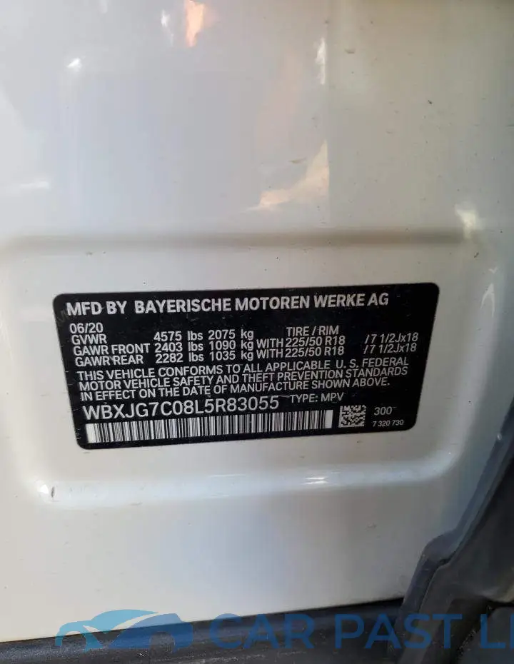 WBXJG7C08L5R83055# 12