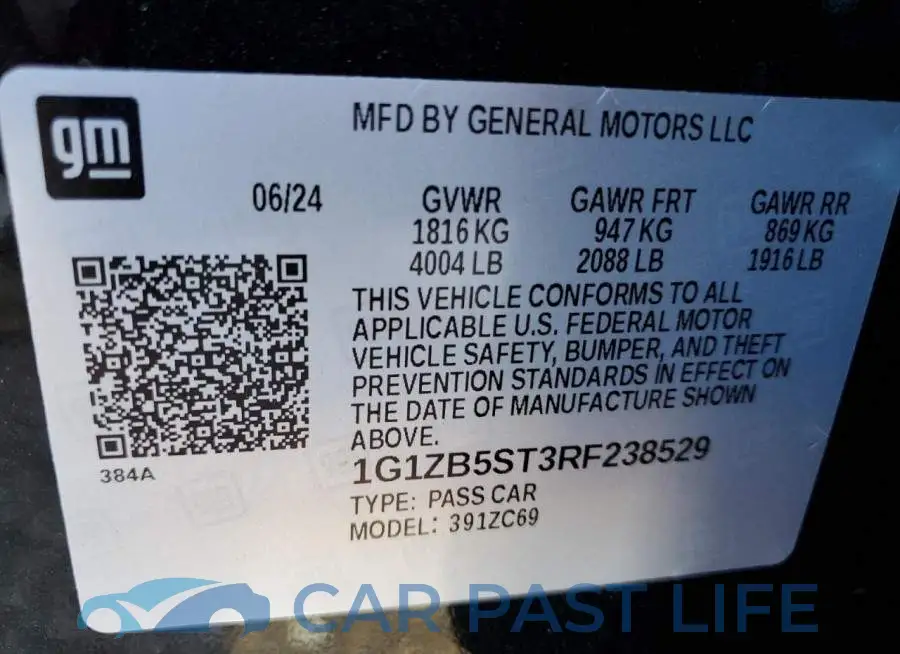 1G1ZB5ST3RF238529# 12
