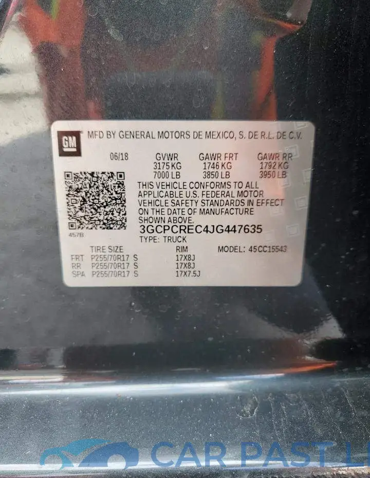 3GCPCREC4JG447635# 12