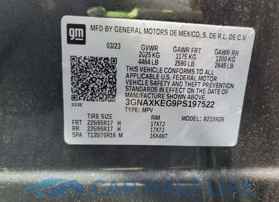 3GNAXKEG9PS197522# 13