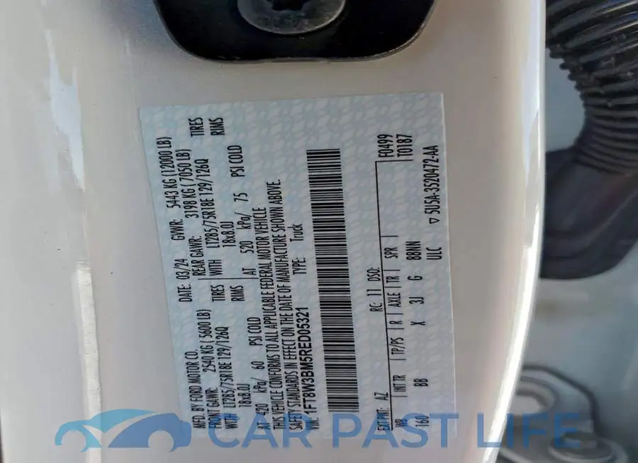 1FT8W3BM5RED05321# 13