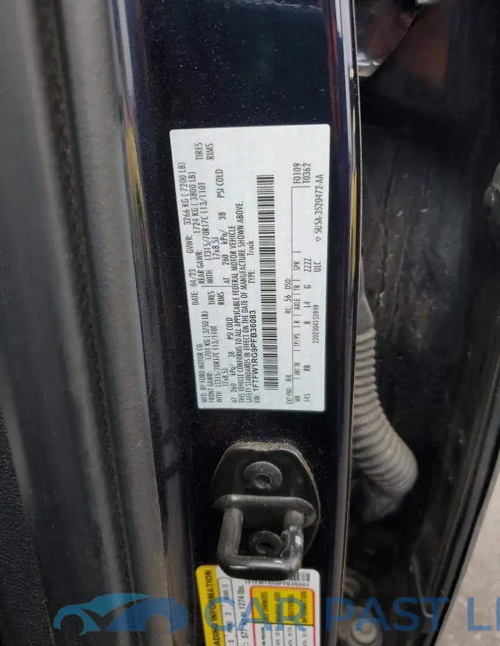 1FTFW1RG9PFB36083# 12