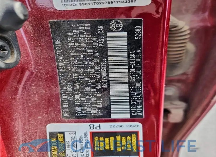 4T1BK1FK9HU583962# 13