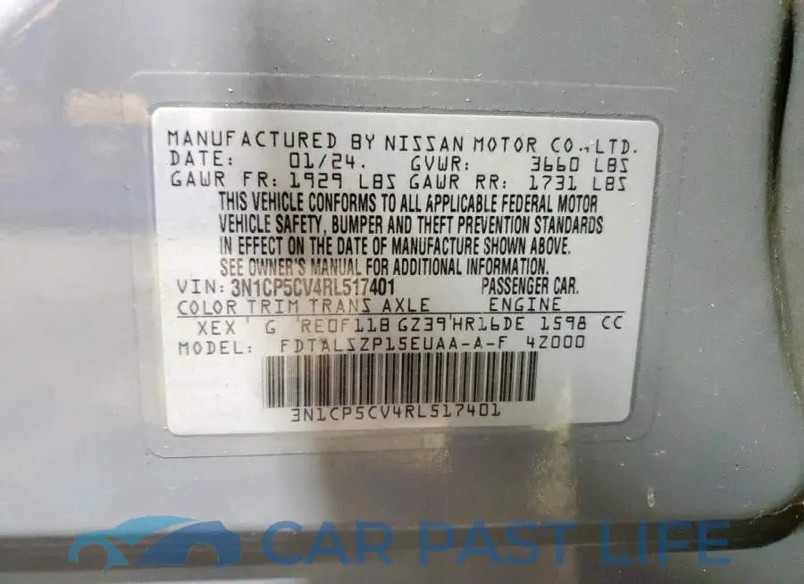 3N1CP5CV4RL517401# 12