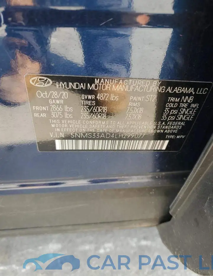 5NMS33AD4LH299077# 13