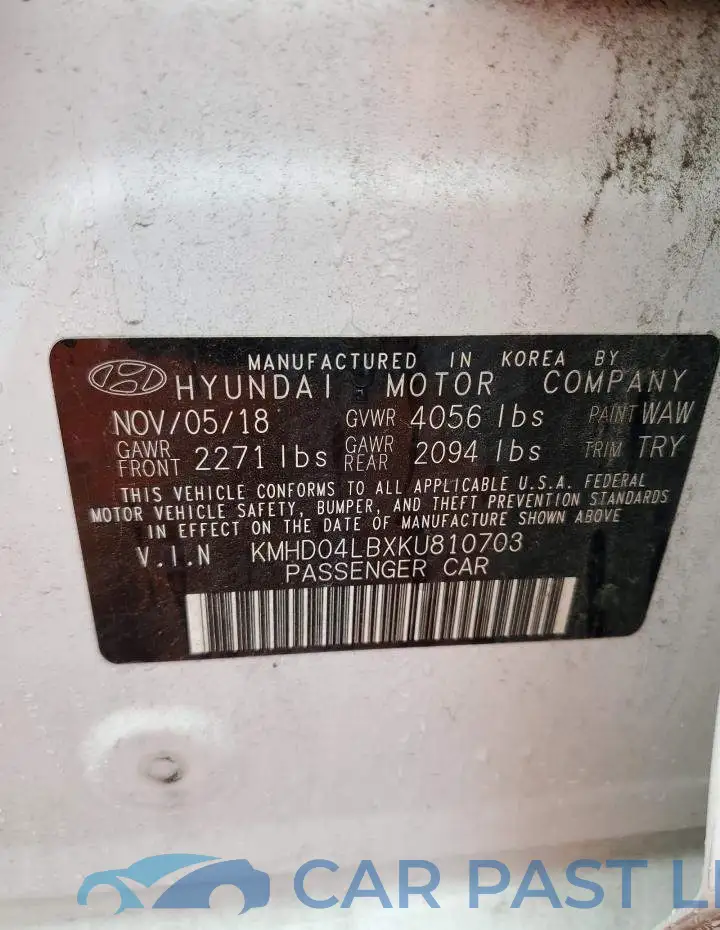 KMHD04LBXKU810703# 12