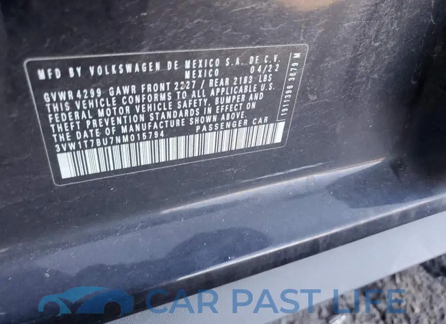 3VW1T7BU7NM015794# 13