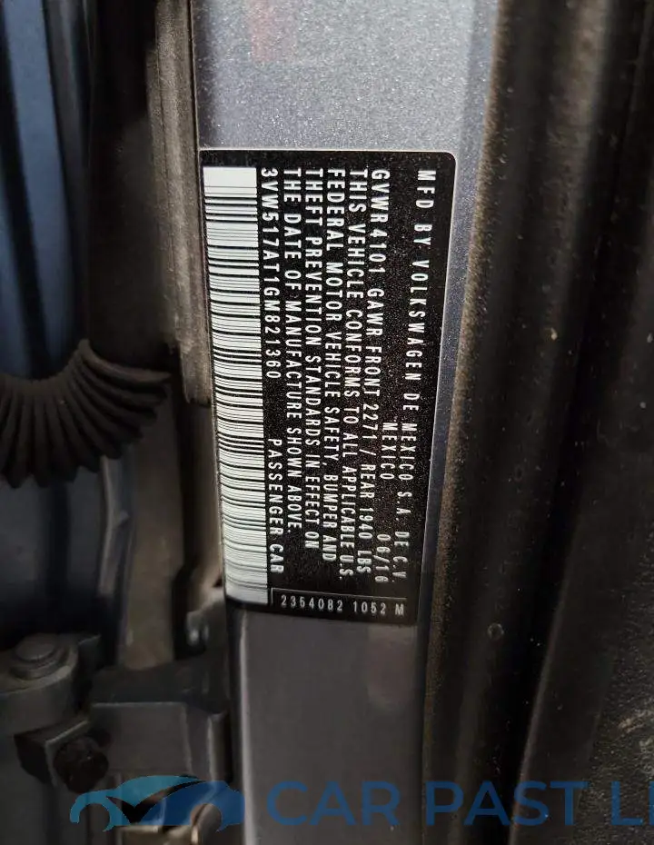 3VW517AT1GM821360# 12