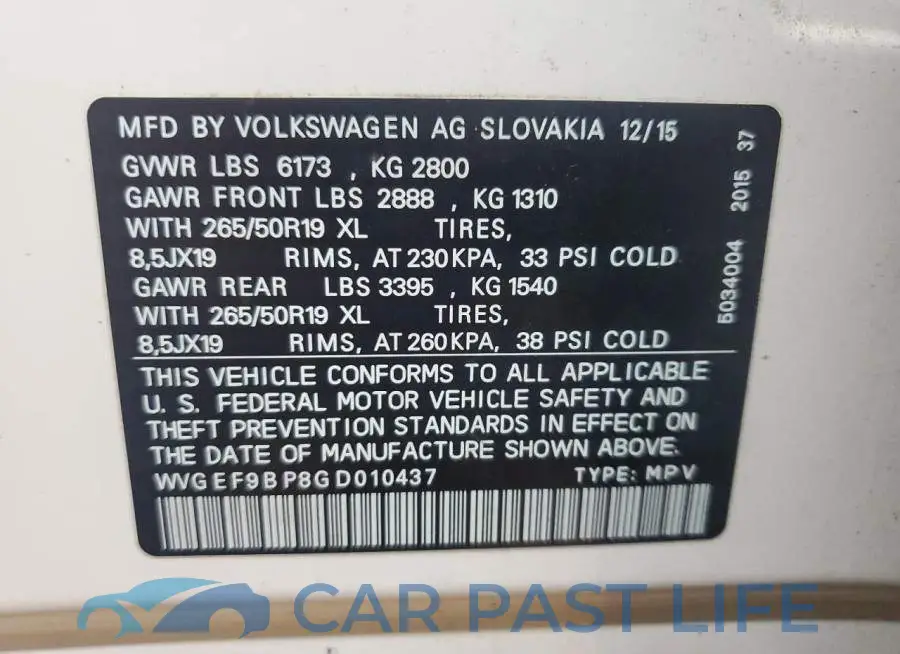 WVGEF9BP8GD010437# 13