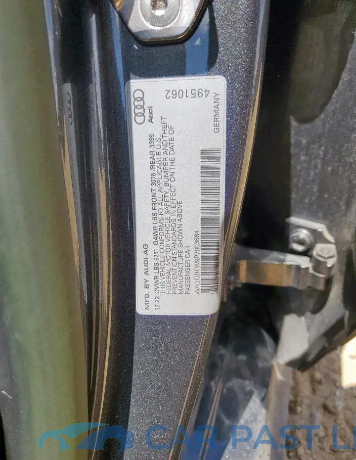 WAUFJBFW9P7003864# 12