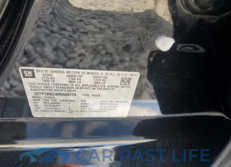 3GTP1MEC4HG500174# 12