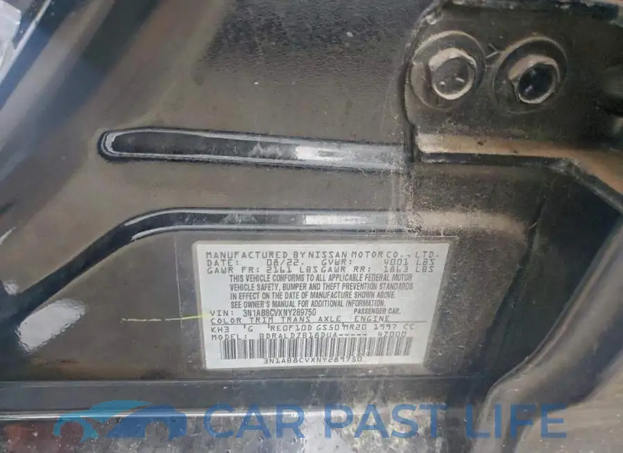 3N1AB8CVXNY289750# 13