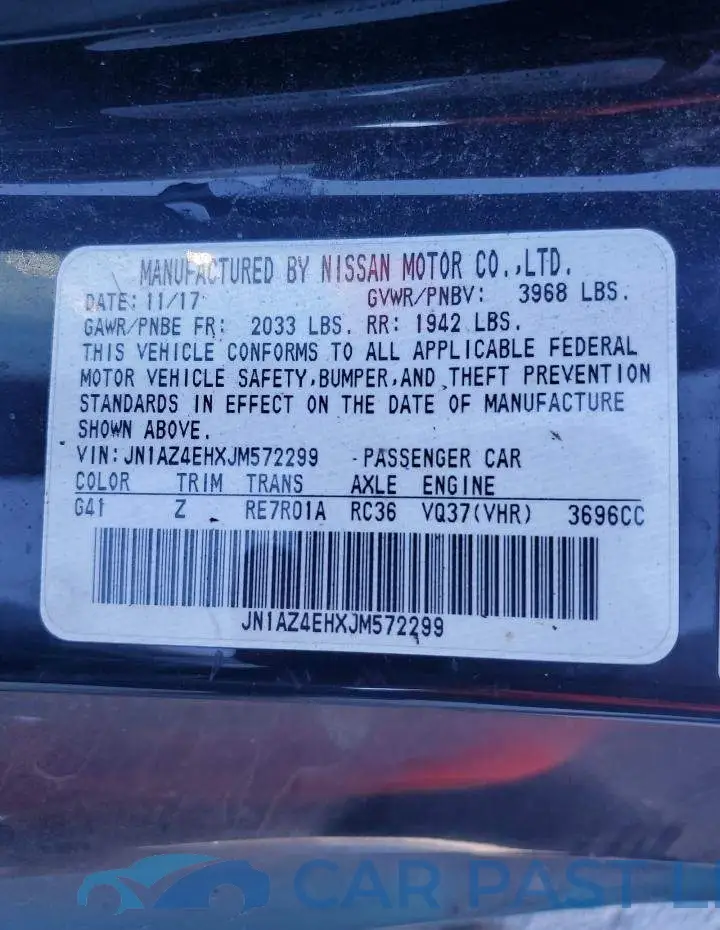 JN1AZ4EHXJM572299# 12