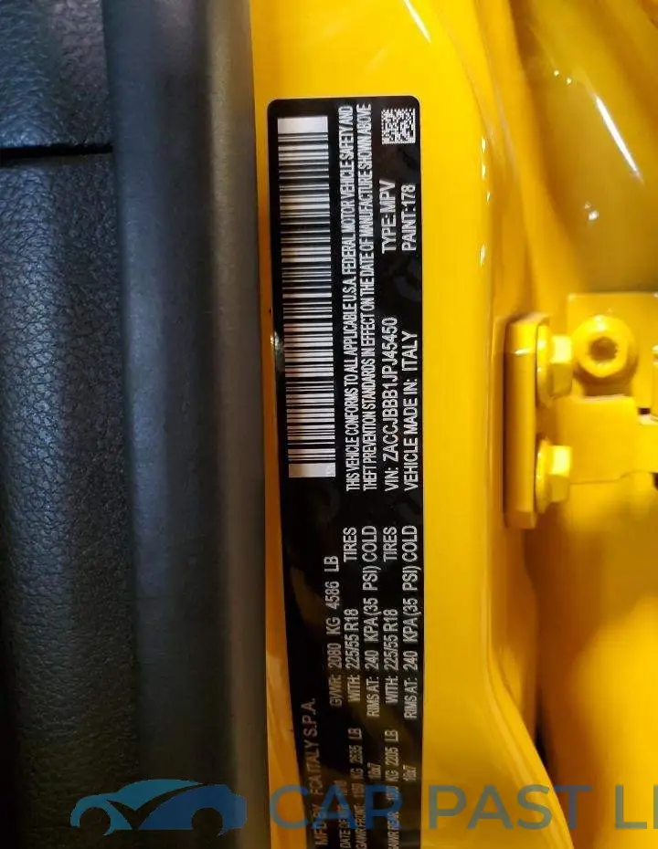 ZACCJBBB1JPJ45450# 14