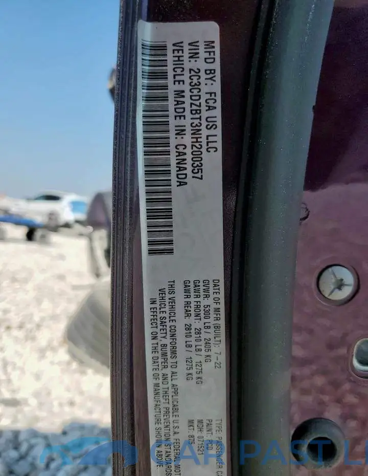 2C3CDZBT3NH200357# 12