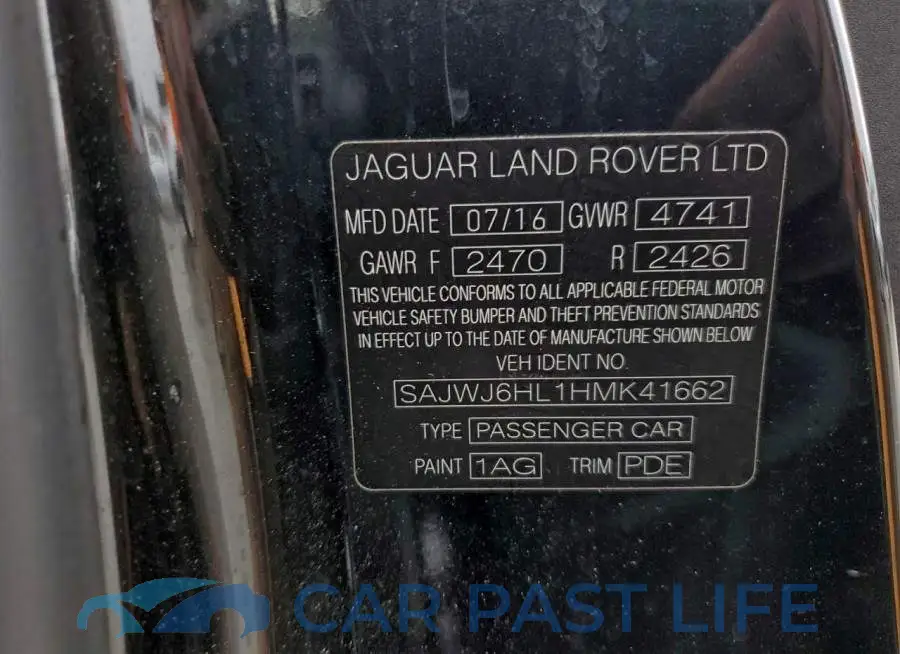 SAJWJ6HL1HMK41662# 12