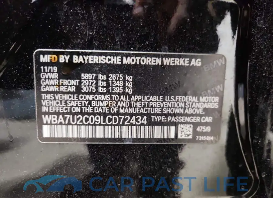 WBA7U2C09LCD72434# 12