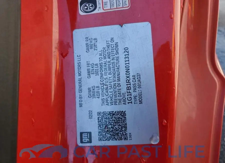 1G1FB1RX0N0113120# 12
