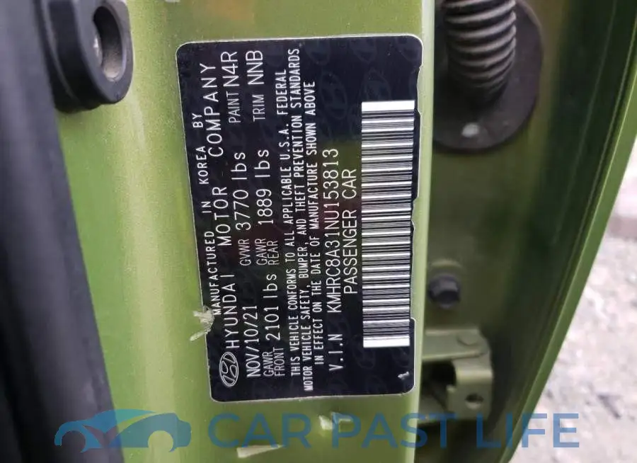 KMHRC8A31NU153813# 14