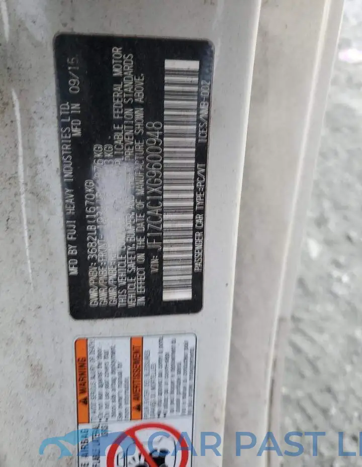 JF1ZCAC1XG9600948# 12