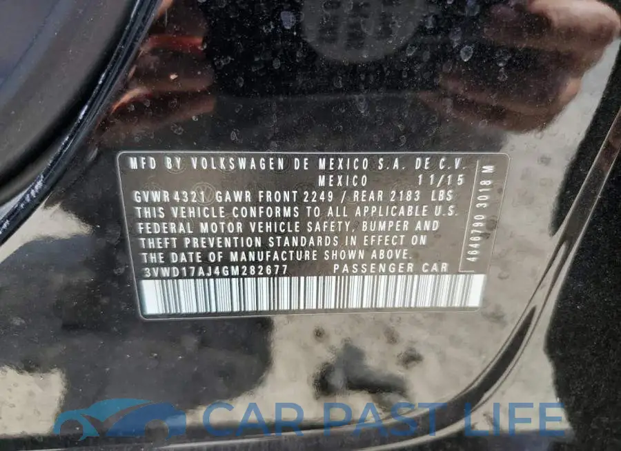 3VWD17AJ4GM282677# 12