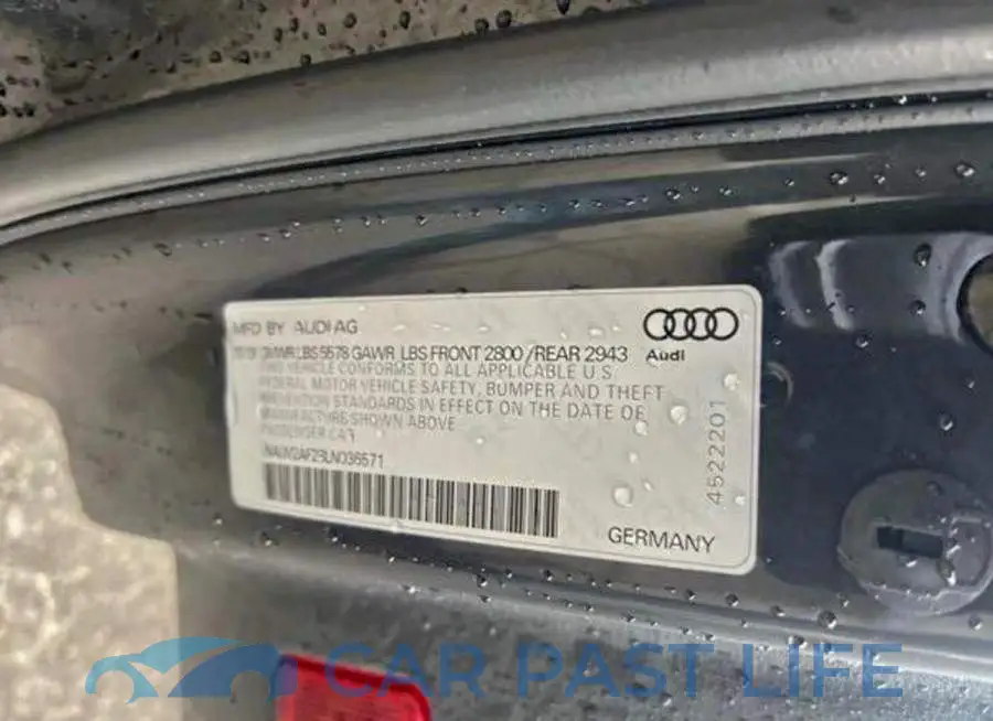WAUV2AF28LN036571# 10