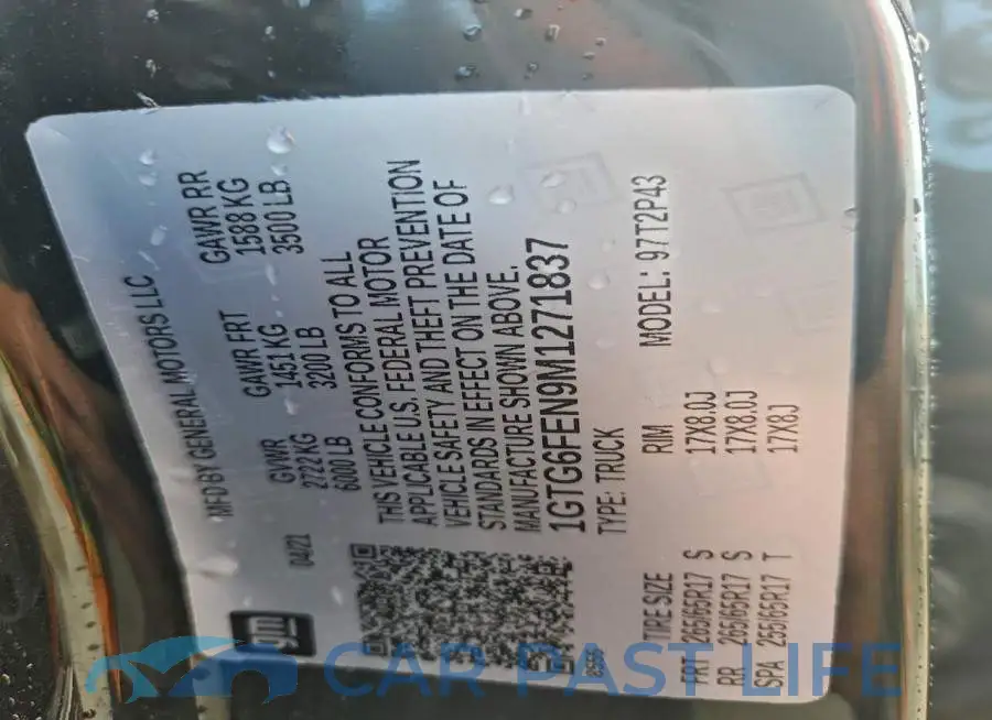 1GTG6FEN9M1271837# 12