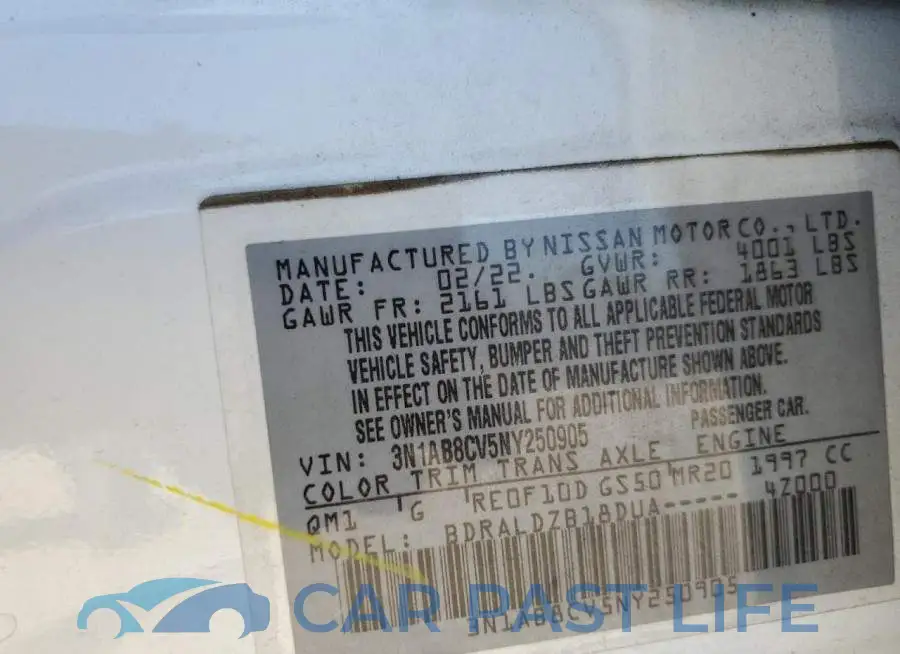 3N1AB8CV5NY250905# 12