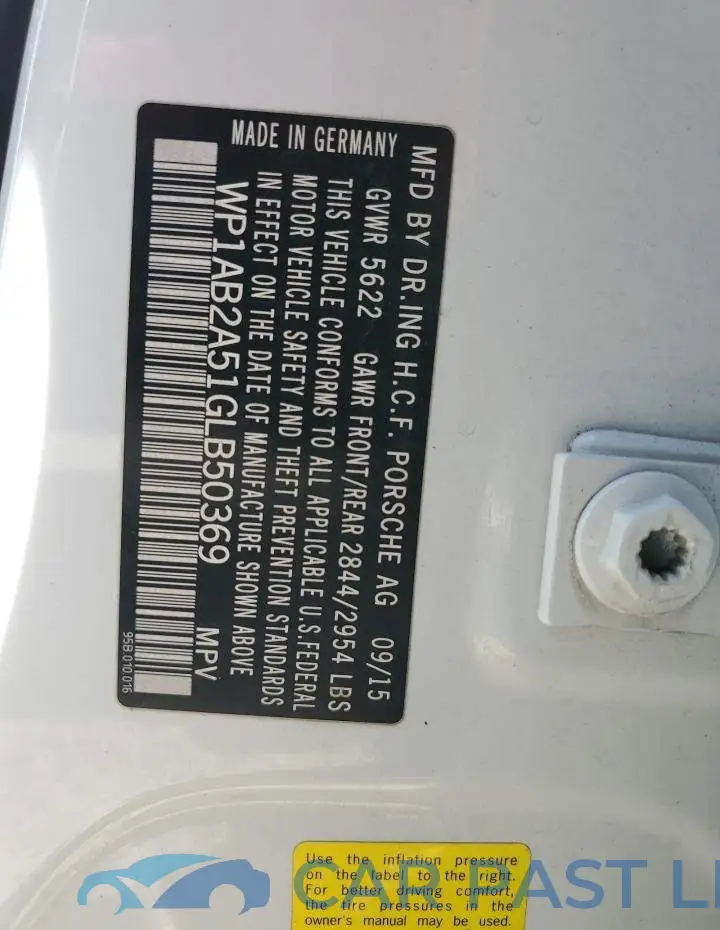 WP1AB2A51GLB50369# 13
