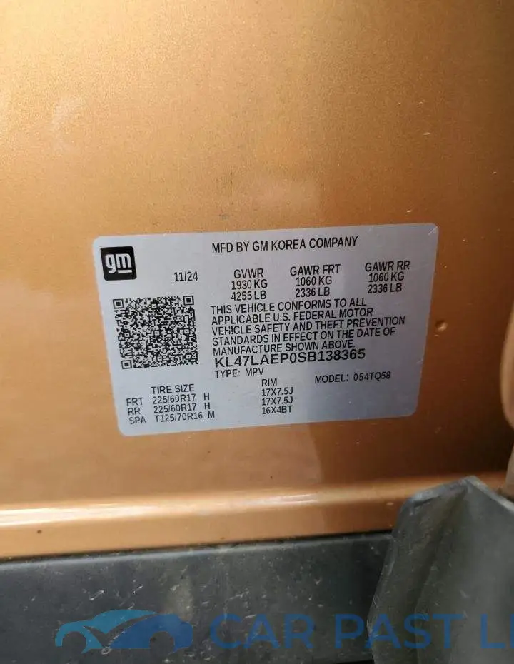 KL47LAEP0SB138365# 12