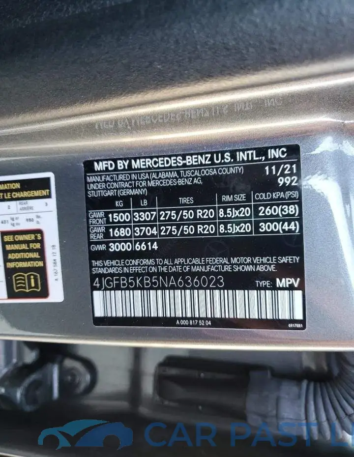 4JGFB5KB5NA636023# 13