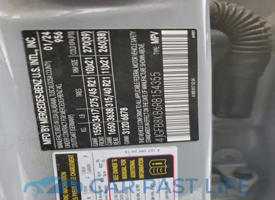 4JGFB8KB6RB154355# 13